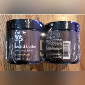 Every Mans Jack Beard Butter Sandalwood 4.0 oz (2 pack)